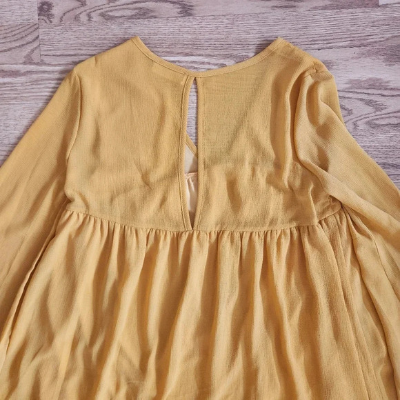 NWT The Impeccable Pig Mustard Mini Dress, Size M. - Picture 7 of 9